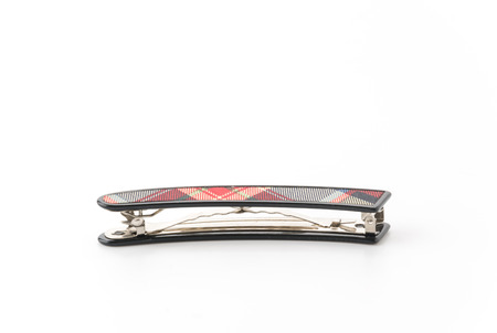 hair clip on white backgroundの写真素材