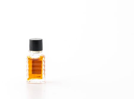 perfume bottle isolated on white backgroundの写真素材