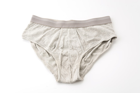 men underwear isolated on white backgroundの写真素材