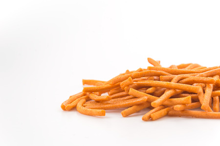 Grissini Salt Stick on white background