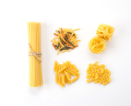 Italian spaghetti pasta dried foodの写真素材