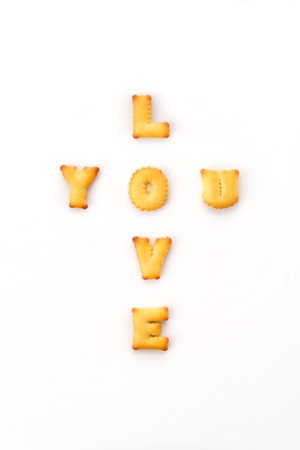 love wording by a b c biscuitの写真素材