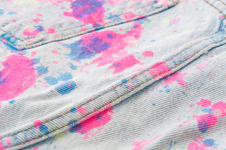 blue jeans texture or detail of color stain