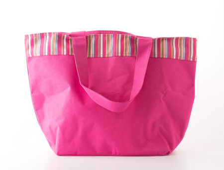 fabric bag on white backgroundの写真素材