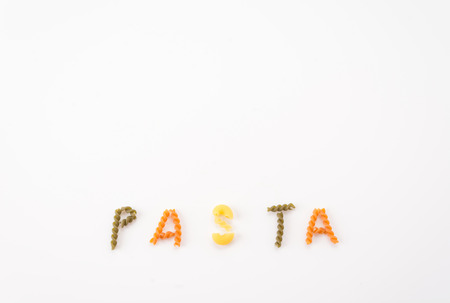 Italian spaghetti pasta dried foodの写真素材