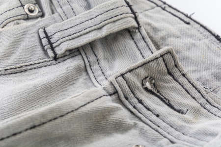 grey jeans texture or detailの写真素材
