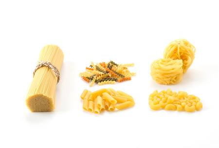 Italian spaghetti pasta dried foodの写真素材