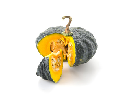 pumpkin isolated on white backgroundの写真素材