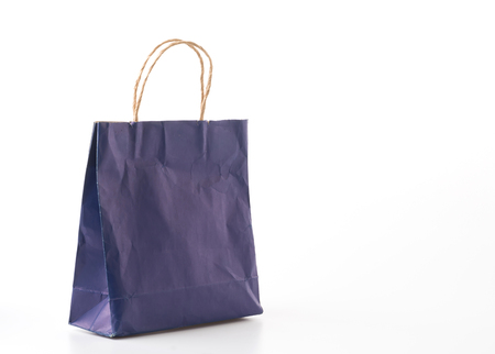 paper bag on white backgroundの写真素材