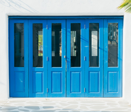 vintage door - soft focus with vintage film filterの写真素材