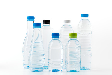 water bottle on white background