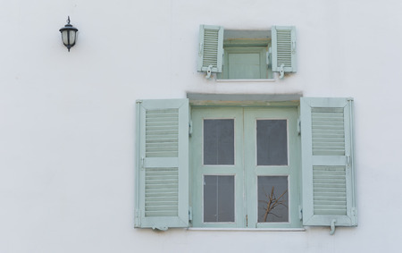 old wood window in vintage style