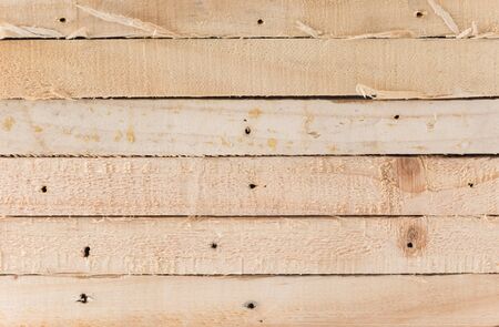 light brown wood on white backgroundの写真素材