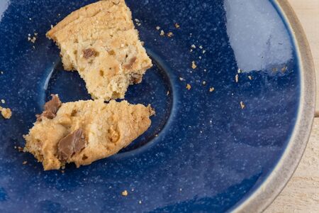 milk chocolate toffee almond cookiesの写真素材