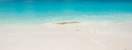 sea on the sand beachの写真素材