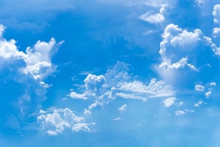blue sky with clouds. cloudscape