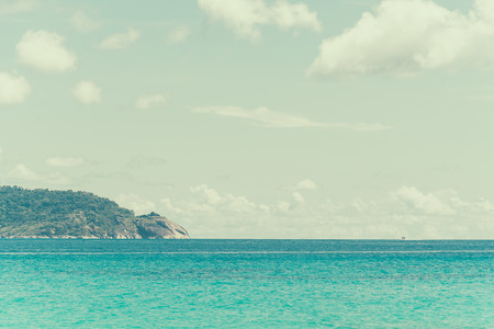Nature of Sea and Island - soft focus with film filterの写真素材