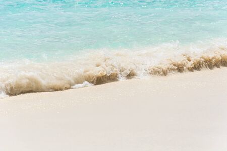 sea on the sand beachの写真素材