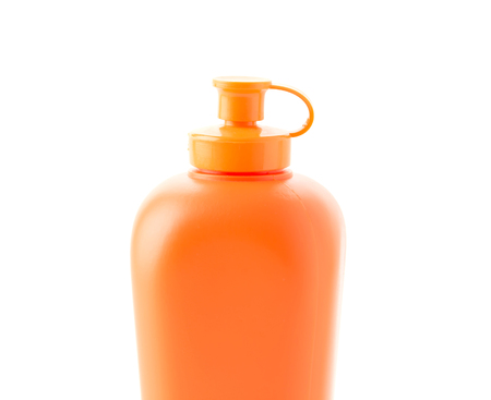 sauce bottle on white backgroundの写真素材