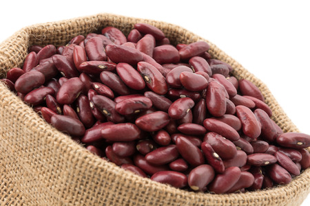 red beans on white backgroundの写真素材