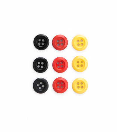 colorful buttons on white background