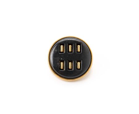 beautiful button on white background