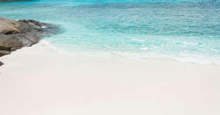 sea on the sand beachの写真素材