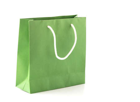 paper bag on white backgroundの写真素材