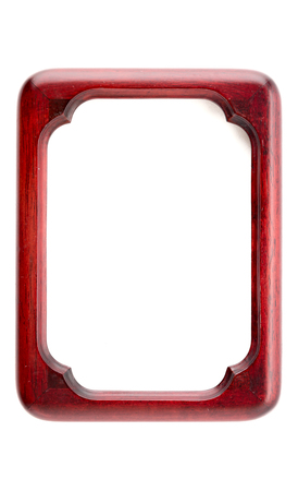empty picture frame on whiteの写真素材