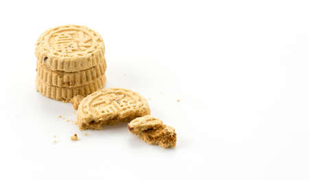 cookies with almond chinese styleの写真素材