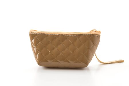 small zip bag on white background