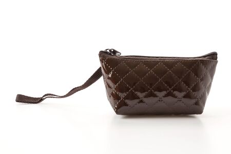 small zip bag on white backgroundの写真素材