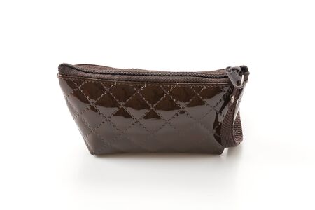 small zip bag on white backgroundの写真素材