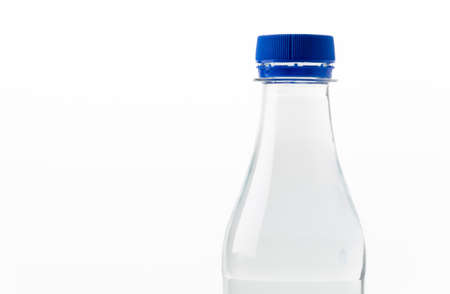 plastic bottle on white background