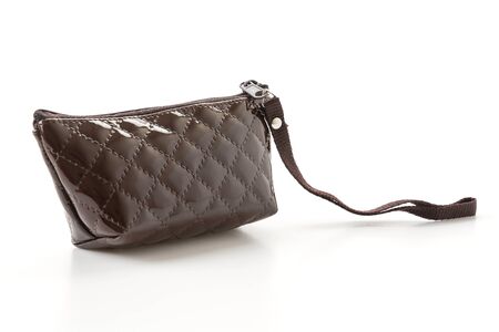 small zip bag on white backgroundの写真素材