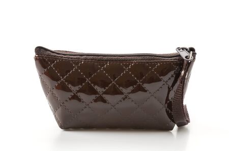 small zip bag on white backgroundの写真素材