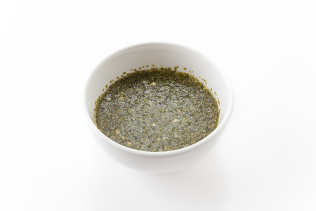 seafood sauce on white backgroundの写真素材