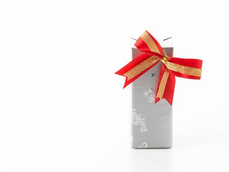 gift box on white backgroundの写真素材