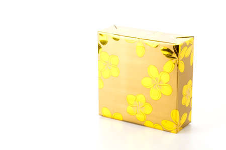 gift box on white backgroundの写真素材