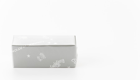 gift box on white backgroundの写真素材