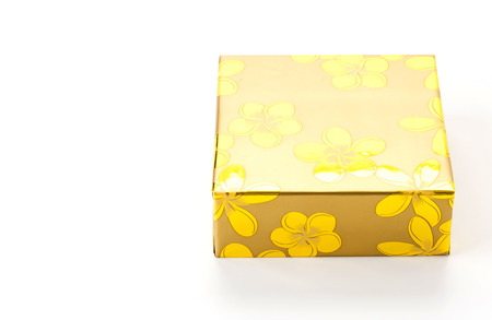 gift box on white backgroundの写真素材