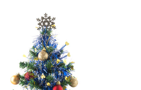 christmas tree on white backgroundの写真素材