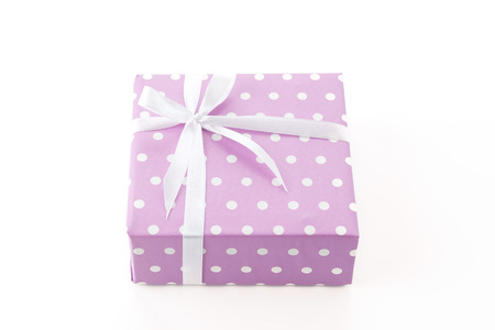 gift box on white backgroundの写真素材