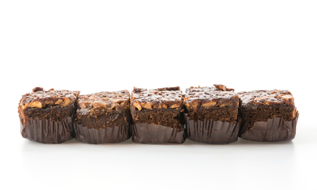 toffy cake on white backgroundの写真素材