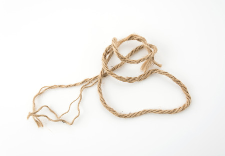 mini rope on white background