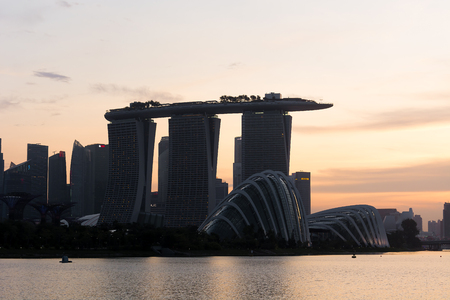 Landscape of the Singapore with beautiful skyのeditorial素材