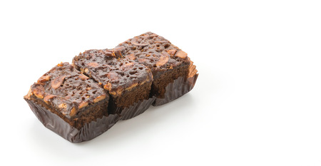 toffy cake on white backgroundの写真素材