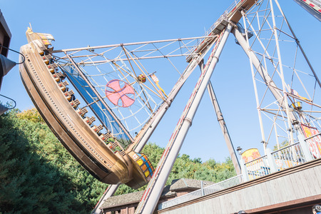 SOUTH KOREA - October 31: The Architecture and unidentified tourists are walking in Everland Resort, Yongin City, South Korea, on October 31, 2015のeditorial素材