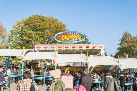 SOUTH KOREA - October 31: The Architecture and unidentified tourists are walking in Everland Resort, Yongin City, South Korea, on October 31, 2015のeditorial素材