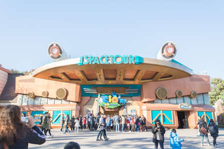 SOUTH KOREA - October 31: The Architecture and unidentified tourists are walking in Everland Resort, Yongin City, South Korea, on October 31, 2015のeditorial素材
